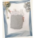 Ranita bebe unisex punto perle gris