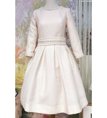 Vestido EXCLUSIVO chanel beige y plata