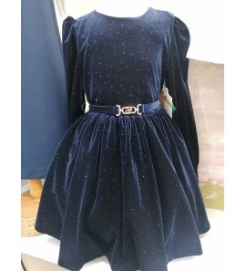 Vestido terciopelo MARINO glitter