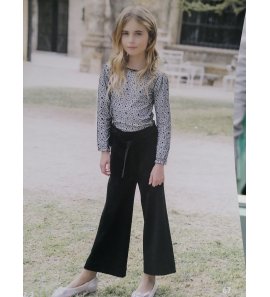 Conjunto JUNIOR pantalón negro+blusa