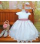 Vestido bebé encaje rosa