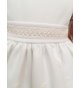 Vestido BEBÉ encaje bordado con rosa