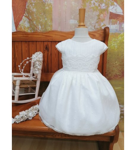 Vestido BEBÉ tul plumeti encaje