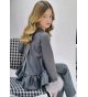 Conjunto JUNIOR pantalón y blusa con pelo gris