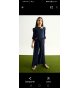 Conjunto blusa m/l y pantalón plisado marino irisado