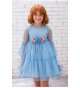 Vestido suelto plumetti azul