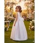 Vestido COMUNIÓN SEDA OTOMAN ROSA TABLAS