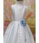 Vestido COMUNIÓN Mikado seda tablas