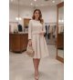 Vestido EXCLUSIVO chanel beige y plata