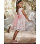 Vestido CEREMONIA organza bordada rosa