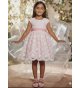 Vestido CEREMONIA organza bordada rosa