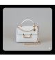 BOLSO ceremonia pequeño nata/oro con cadena
