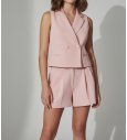 Conjunto top chaleco con bermuda