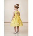 Vestido ceremonia tul flores 3D