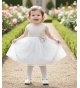 Vestido ceremonia lino con tul bordado