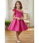 Vestido MIKADO seda asimetrico