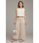 Conjunto pantalón largo lentejuelas+top seda