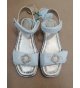SANDALIA piel lazo organza