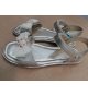 SANDALIA piel lazo organza