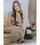 Conjunto verde top asimétrico+pantalón