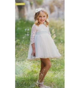 Vestido romántico m/f bordado