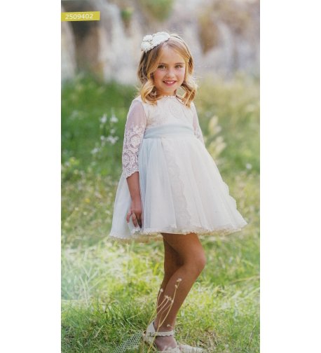 Vestido romántico m/f bordado
