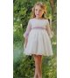 Vestido romántico m/f tul azul