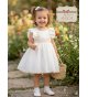Vestido CEREMONIA muselina/crochet