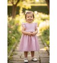 Vestido LINO jade con alerones