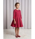 Vestido damasco granate m/f