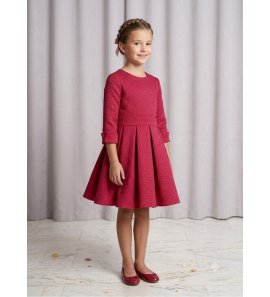 Vestido damasco granate m/f