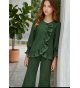 Conjunto pantalón antelina verde oliva