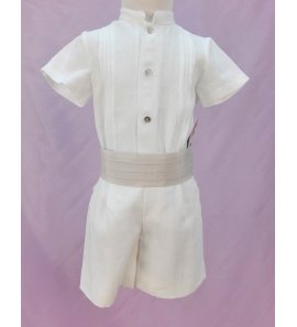 CAMISA LINO BEIGE