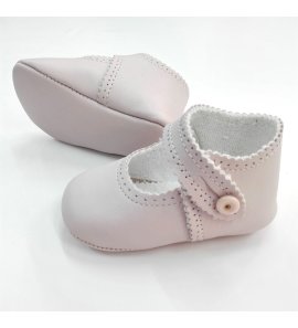 Zapato BEBE piel BOTÓN